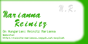 marianna reinitz business card